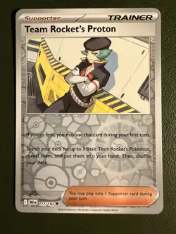 Pokemon TCG Team Rocket's Proton 177/182 SV10 Destined Rivals Reverse Holo NM - Image 1