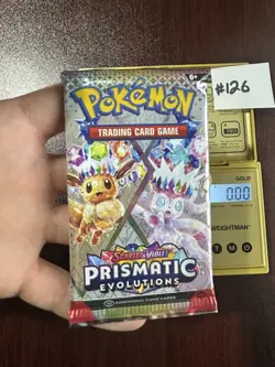 VERY HEAVY! GOD PACKUUU 22.33g Prismatic Evolutions Pokemon TCG Booster (SEALED) - Image 2