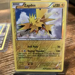 Zapdos Reverse Holo 23/108 - XY - Roaring Skies - Lightly Played Pokemon - Image 1
