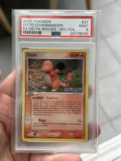 Ditto Charmander Ex Delta Species 37/113 PSA 9 Pokemon TCG - Image 1