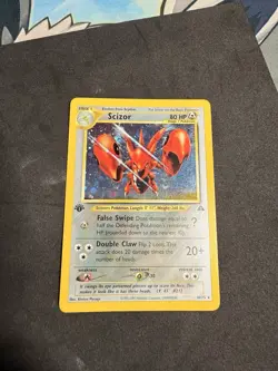 Scizor 29/75 Rare | Neo Discovery 1st First Edition | WOTC Pokemon TCG | LP - Image 2