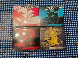 Pokemon TCG Box Set BLACK BOLT & WHITE FLARE & DESTINED & SURGING ETB BUNDLE - Image 1