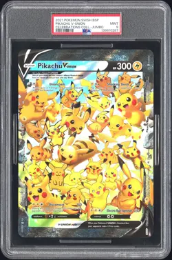 2021 POKEMON SWSH BLACK STAR PROMO CELEBRATIONS COLL-TAG PIKACHU V-UNION PSA 9 - Image 1