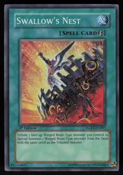 Swallow's Nest RGBT-EN087 Super Rare 1st Edition Yu-Gi-Oh - Image 1