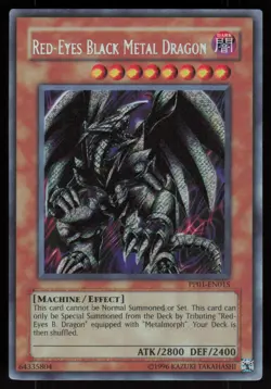 Red-Eyes Black Metal Dragon (Secret) PP01-EN015 Secret Rare ERROR Yu-Gi-Oh - Image 1