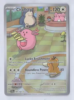 Pokemon Tcg Twilight Masquerade Chansey 187/167 Near Mint Holo - Image 1