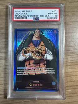 Crocodile 2022 One Piece - Leader- Seven Warlords of the Sea #001 PSA 10 - Image 1