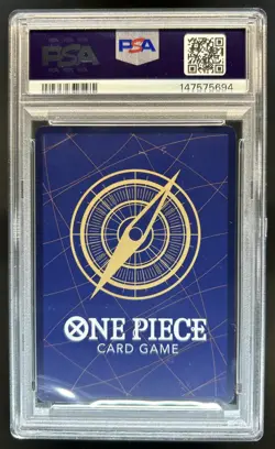 2025 One Piece Portgas D. Ace Secret Rare Wanted Alt Art #OP13-119 PSA 8 - Image 2