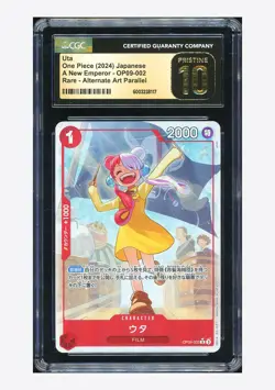 One Piece CGC 10 PRISTINE Uta R Alt Art 2024 OP09-002 OP09 Japanese - Image 1