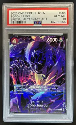 2025 One Piece Legacy of the Master Zoro-Juurou Special Alt Art #ST18-004 PSA 10 - Image 1