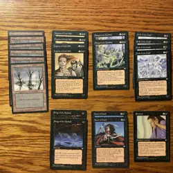 MTG: Vintage ‘95 Black Ice Age Lot - 6 Snow Covered Swamps And 15 Curated Cards - Image 1