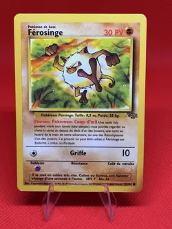 Ferosinge (Mankey) 55/64 Jungle French Pokemon Card * LP Lightly Played* - Image 1