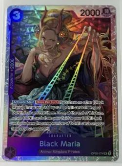 Black Maria OP08-074 SR One Piece Card Game Two Legends - English Super Rare - Image 1