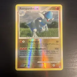 Rampardos 33/123 Mysterious Treasures Reverse Holo Pokemon Card - LP/MP - Image 1