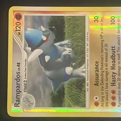 Rampardos 33/123 Mysterious Treasures Reverse Holo Pokemon Card - LP/MP - Image 5