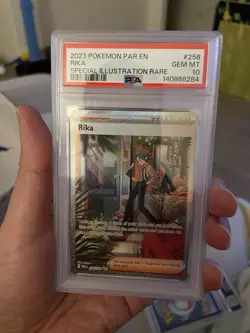 Pokemon TCG Rika Trainer Special Illustration Card Paradox Rift 258/182 PSA 10 - Image 3