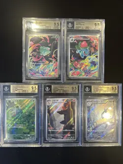 BGS 9.5 Pokemon Card 151 Japanese Ar Art Rare 5Card Set Bulk Charizard CHR - Image 1