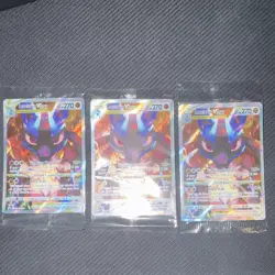 Pokemon TCG Lucario VSTAR Holo Promo Card Original Sealing 3x SWSH291 - Image 2