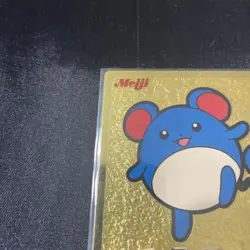 Meiji Get Card Marill Pokemon Card Japanese - Image 3