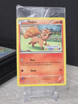 Pokemon Card Vulpix 20/160 Build a Bear Promo Stamp Promo 2015 Exclusive SEALED - Image 3