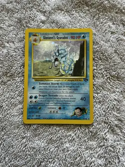 Pokemon TCG Giovanni's Gyarados Gym Challenge Holo Card 5/132 - Image 1