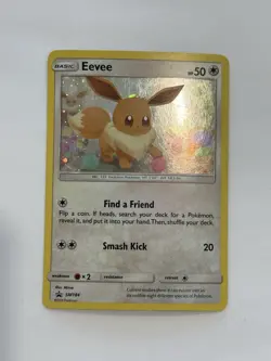 Pokemon Eevee SM184 Sun & Moon Promos Promo Cosmos Holo Basic Card - Image 1