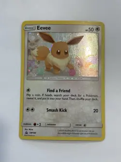 Pokemon Eevee SM184 Sun & Moon Promos Promo Cosmos Holo Basic Card - Image 2