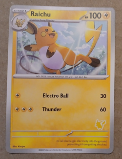Raichu Card My First Battle Pokemon Pikachu Stamped - Image 1