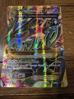 Pokemon M Rayquaza EX 98/98 Full Art Ultra Rare Holo Mega 2015 Card 220 HP - Image 1
