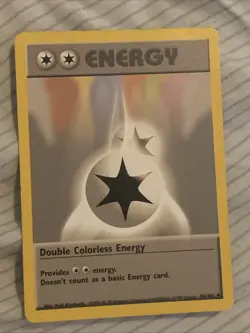 Pokemon Card TCG Double Colorless Energy Base Set Regular Rare 096/102 VLP/NM - Image 1