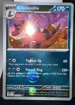 POKEMON KROOKODILE 059/086 UNCOMMON MASTER BALL PATTERN BLACK BOLT CARD - Image 1