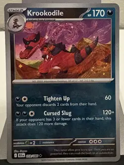 POKEMON KROOKODILE 059/086 UNCOMMON MASTER BALL PATTERN BLACK BOLT CARD - Image 2