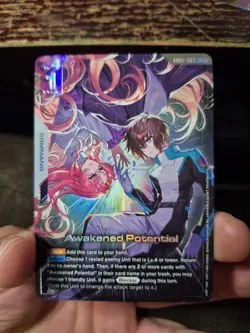 ENGLISH Gundam Card Game Awakened Potential GD03-118 R+ Alt Art Foil - Image 3