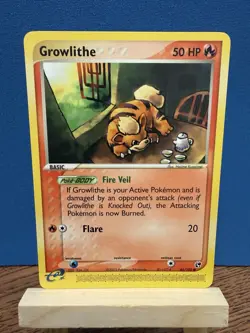 Pokemon TCG Growlithe 65/100 EX Sandstorm Non-Holo Vintage Common Card - Image 1