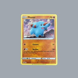 Kit Pokemon Portuguese - Phanpy Promo Holo SWSH117 + 10 Original Cards - Image 3