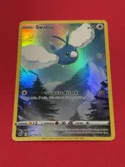 Pokemon TCG Swablu Crown Zenith: Galarian Gallery Holo Ultra Rare Card GG27/GG70 - Image 1