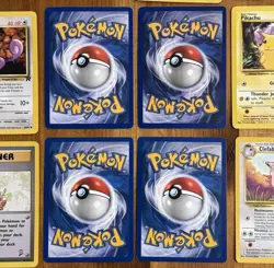 WotC Vintage Pokemon Lot, Rares, 1st Edition, Non-Holo, Pikachu, Eevee, 50 Cards - Image 5