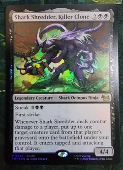 MTG TMNT - Foil Promo - Shark Shredder, Killer Clone #0320 - Image 1