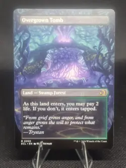 Overgrown Tomb (Borderless) - Lorwyn Eclipsed - NM - Rare - Land - Image 2