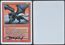 RARE SIGNED MtG Magic Rush _ Revised Artist Proof _ GRANITE GARGOYLE _ 1/100! - Image 1
