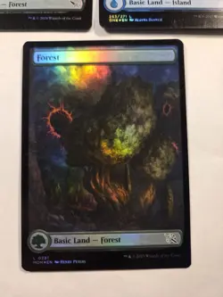 Magic The Gathering Full Art Basic Lands Foils X3 - Image 3
