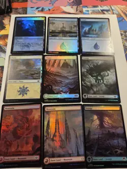 Magic The Gathering Foil Lands Standard And Full Art Rutter Horizon 3 Outlaws... - Image 5