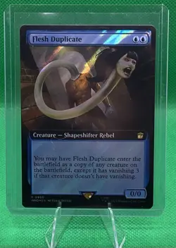 Flesh Duplicate (Extended Art) (Surge Foil) - Universes Beyond: Doctor Who MTG - Image 1