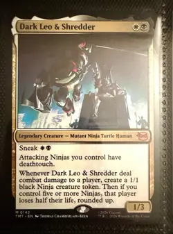 Dark Leo & Shredder Teenage Mutant Ninja Turtles Regular - MTG - NM - Image 1