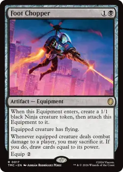 MTG Foot Chopper - Surge Foil, NM-Mint, English Commander: Teenage Mutant Ninja - Image 1