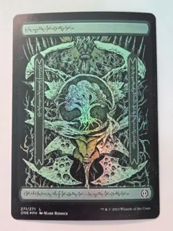 MTG Forest Phyrexia: All Will Be One 271/271 Foil Land - Image 2