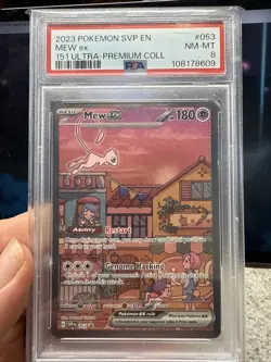 Mew EX 151 Ultra-Premium Collection #053 02l5 PSA 8 Pokemon Card - Image 1