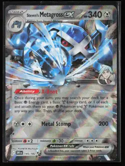 Steven's Metagross ex 145/182 SV10: Destined Rivals Pokemon TCG NM - Image 1