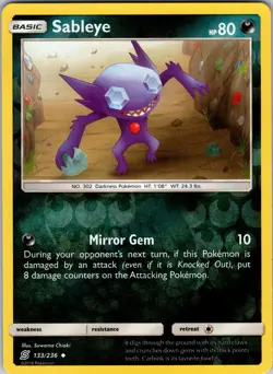 Sableye 133/236 SM - Unified Minds Pokemon TCG NM - Image 1