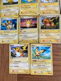 Lot of 17 High Grade Pikachu/Raichu Pokemon Cards 2010’s One Holo - Image 5
